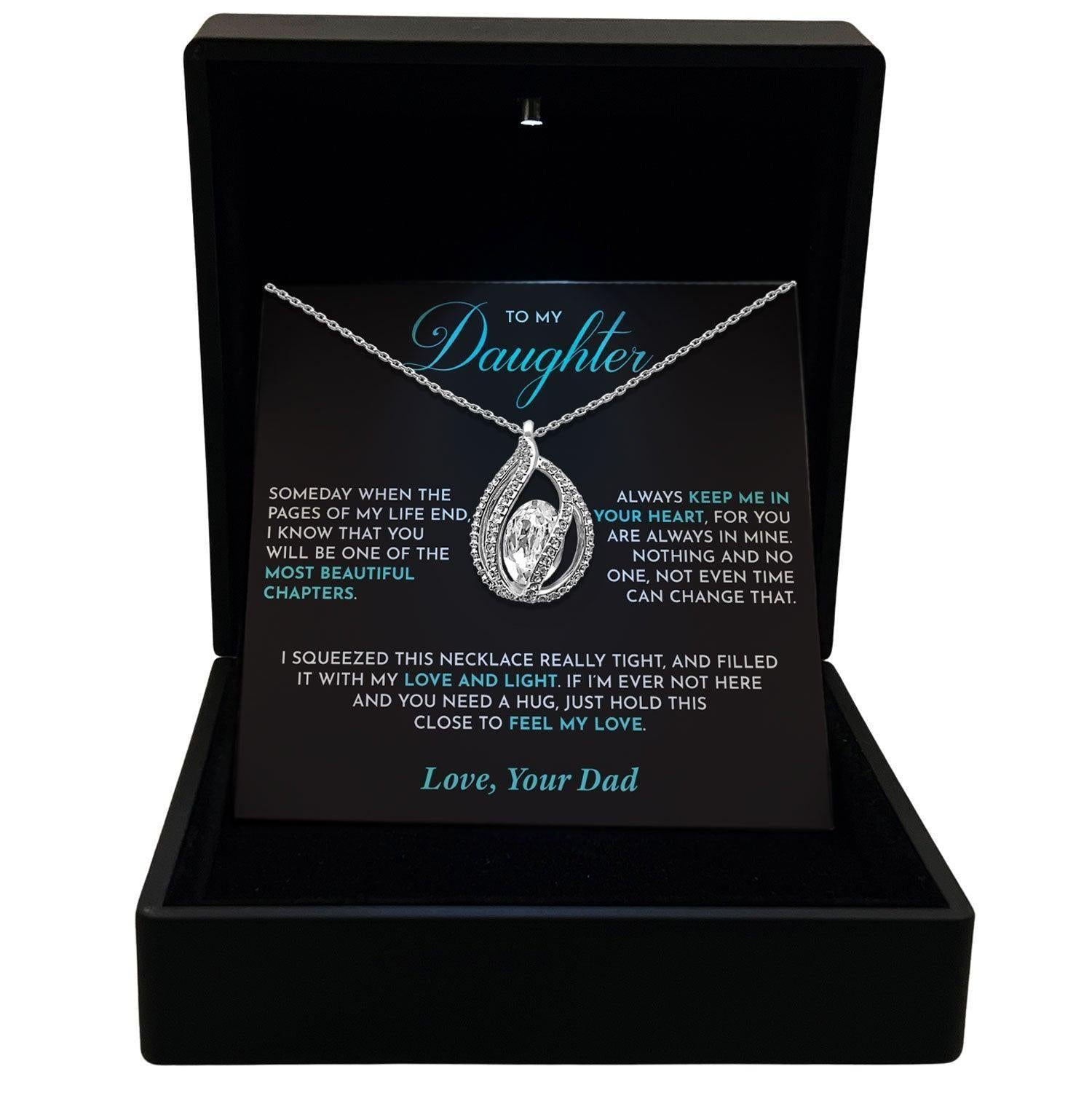 AllGifting, Women's Necklace, Orbital Birdcage Sterling Silver Birdcage Pendant Jewelry, Card2