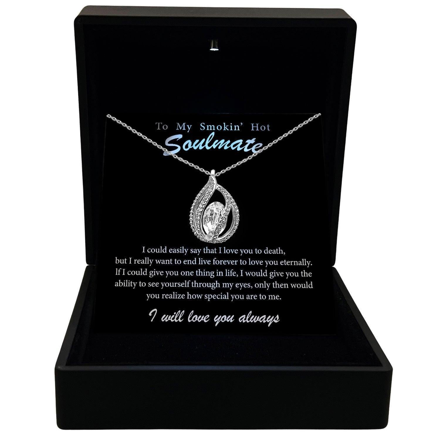 AllGifting, Women's Necklace, Orbital Birdcage Sterling Silver Birdcage Pendant Jewelry, Card21
