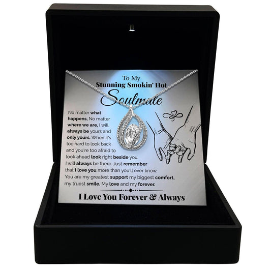 AllGifting, Women's Necklace, Orbital Birdcage Sterling Silver Birdcage Pendant Jewelry, Card24