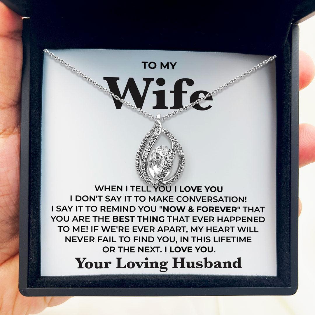 AllGifting, Women's Necklace, Orbital Birdcage, Wife Gift Sterling Silver Birdcage Pendant Jewelry, Card17