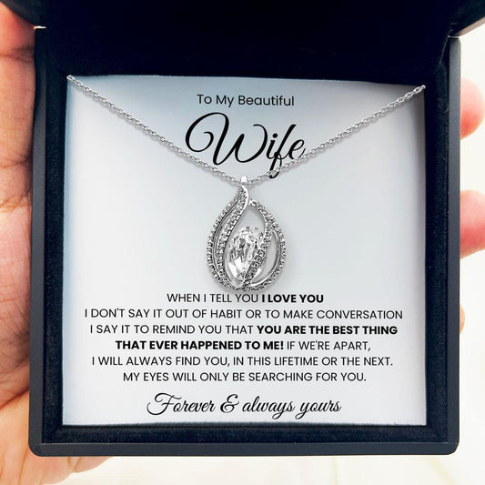 AllGifting, Birdcage Necklace For Women, Wife Gift Sterling Silver Birdcage Pendant Jewelry, Card4