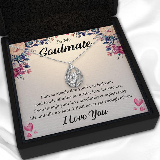 AllGifting, Birdcage Necklace For Women, Soulmate Gift Sterling Silver Birdcage Pendant Jewelry, Card7