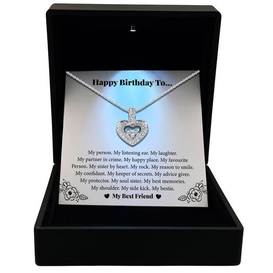Women's Necklace Best Friend Gift Pendant Jewelry, Card1