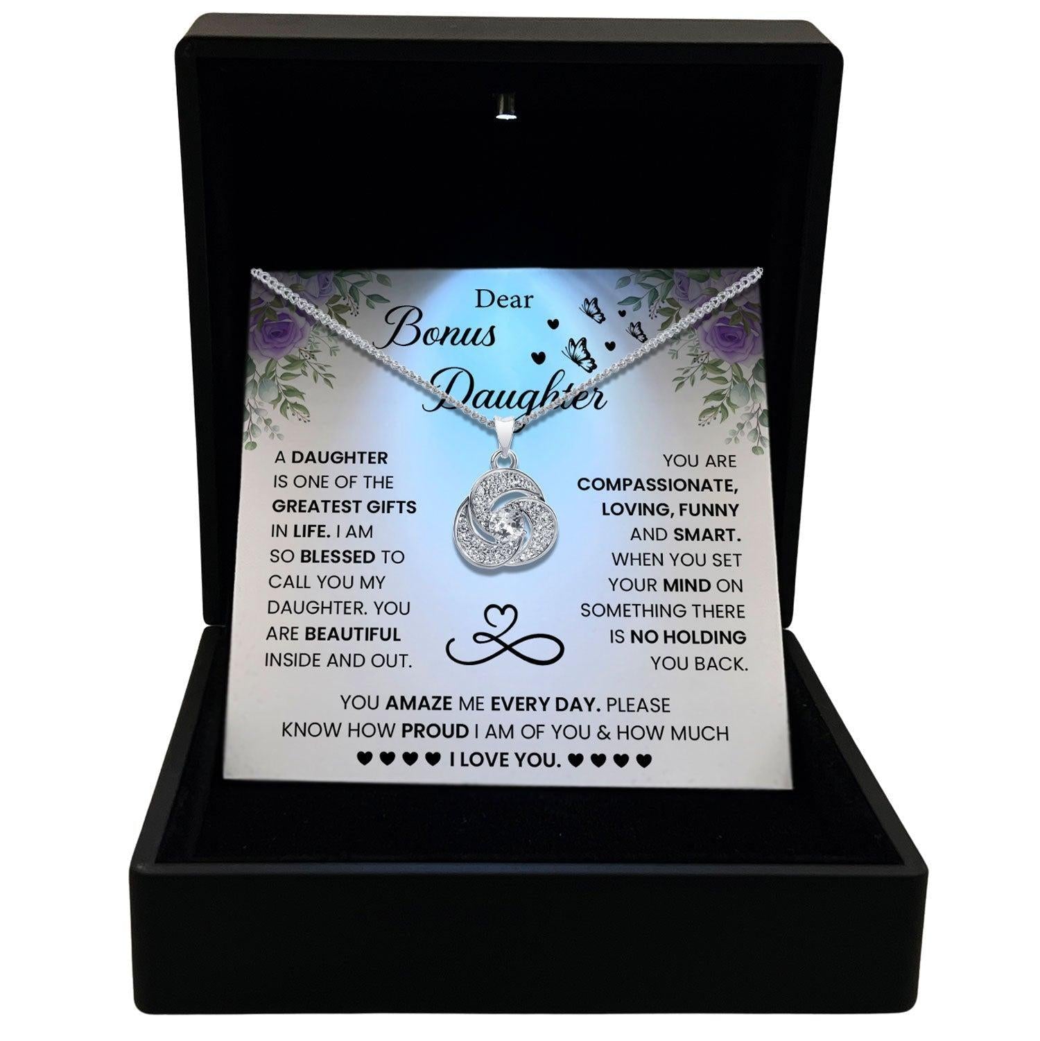 Women's Necklace Bonus Daughter Gift Pendant Jewelry, Card7