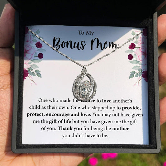 AllGifting, Birdcage Necklace For Women,  Bonus Mom Gift Pendant Jewelry, Card6