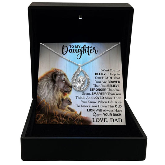 Women's Necklace Daughter Gift Pendant Jewelry, Card4