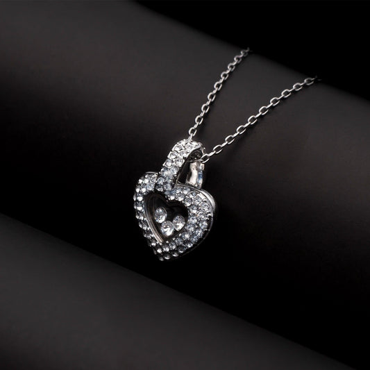 AllGifting, Floating Heart Necklace, Daughter-in-Law Gift Pendant Jewelry, Card2