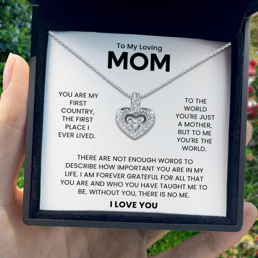 AllGifting, Floating Heart Necklace, Mom Gift Sterling Silver Heart Pendant Jewelry, Card6