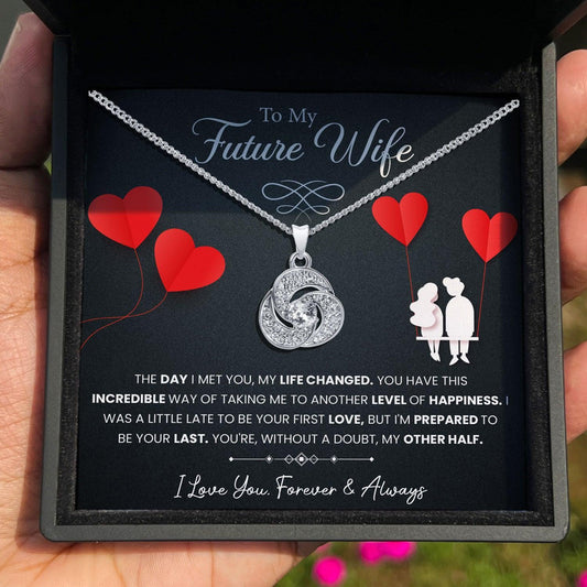AllGifting, Love Knot Necklace For Women, Future Wife Gift Pendant Jewelry
