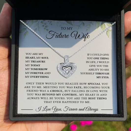 AllGifting, Floating Heart Necklace, Future Wife Gift Pendant Jewelry, Card11