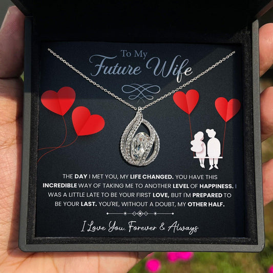 AllGifting, Birdcage Necklace For Women,  Future Wife Gift Pendant Jewelry, Card6