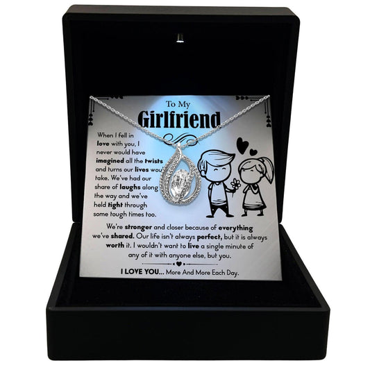 Women's Necklace Girlfriend Gift Pendant Jewelry, Card1