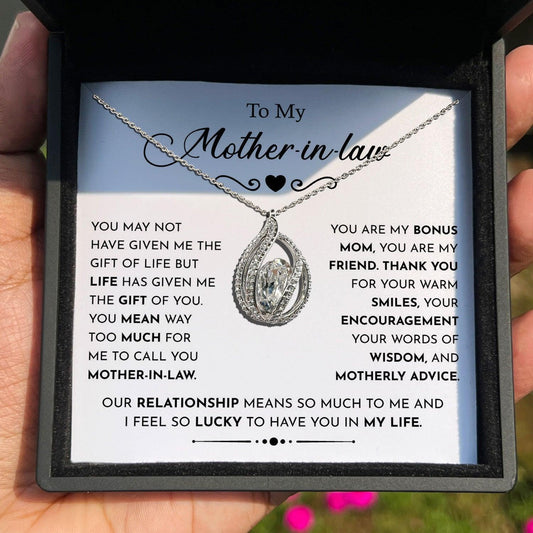 AllGifting, Birdcage Necklace For Women,  Mother-in-Law Gift Pendant Jewelry, Card1