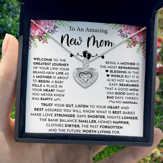 AllGifting, Floating Heart Necklace, Pendant Jewelry, Card16