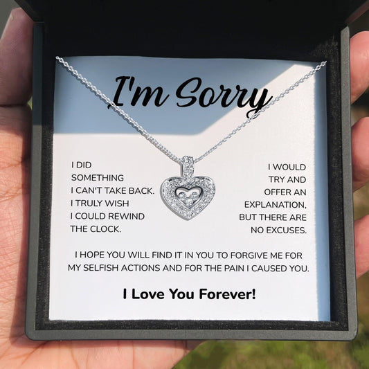 AllGifting, Floating Heart Necklace, Pendant Jewelry, Card22
