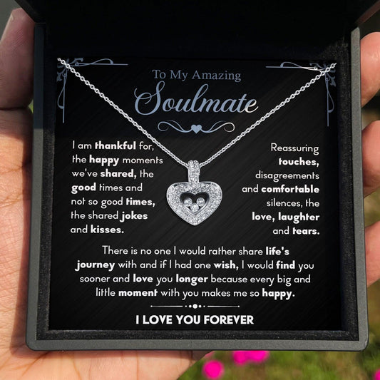 AllGifting, Floating Heart Necklace, Pendant Jewelry, Card23