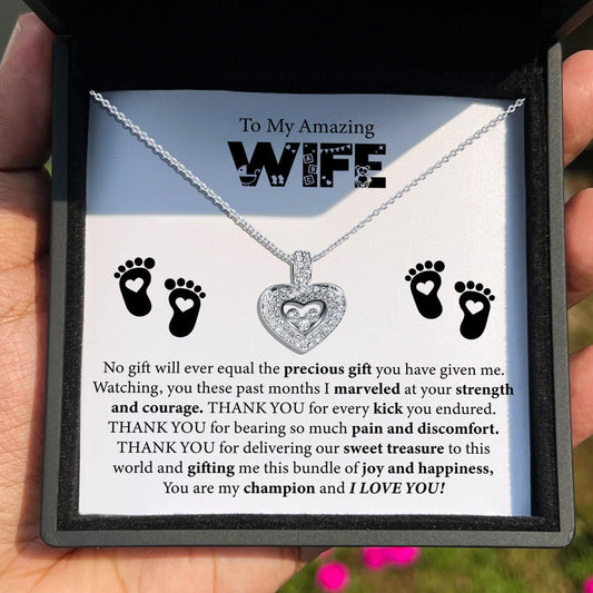 AllGifting, Floating Heart Necklace, Pendant Jewelry, Card27