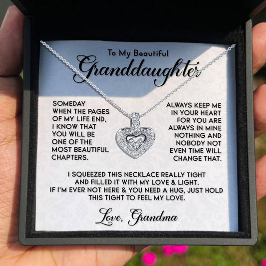 AllGifting, Floating Heart Necklace, Pendant Jewelry, Card33