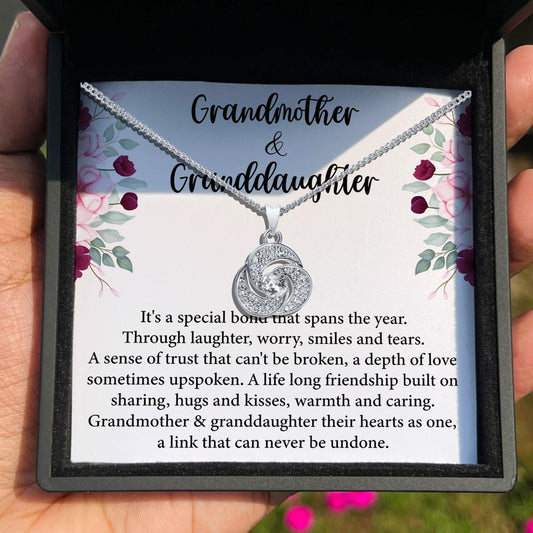 AllGifting, Love Knot Necklace For Women, Pendant Jewelry, Card4