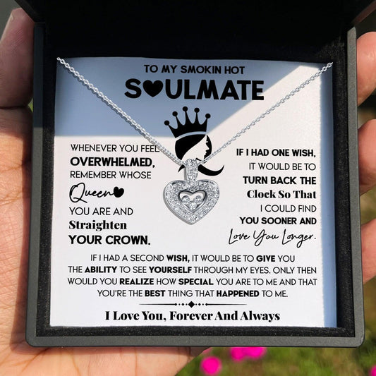 AllGifting, Floating Heart Necklace, Soulmate Gift Pendant Jewelry, Card6