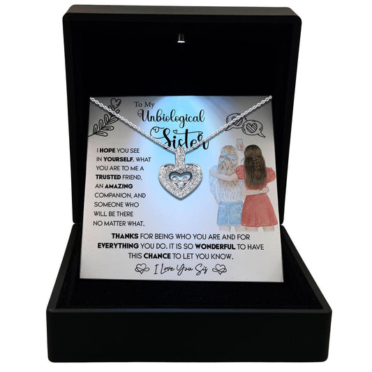 Women's Necklace Unbiological Sister Gift Pendant Jewelry, Card4