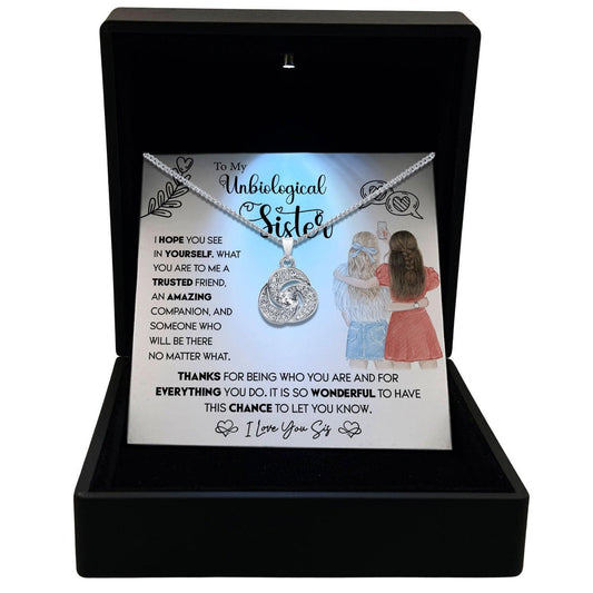 Women's Necklace Unbiological Sister Gift Pendant Jewelry, Card5