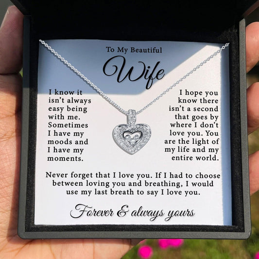 AllGifting, Floating Heart Necklace, Wife Gift Pendant Jewelry, Card3