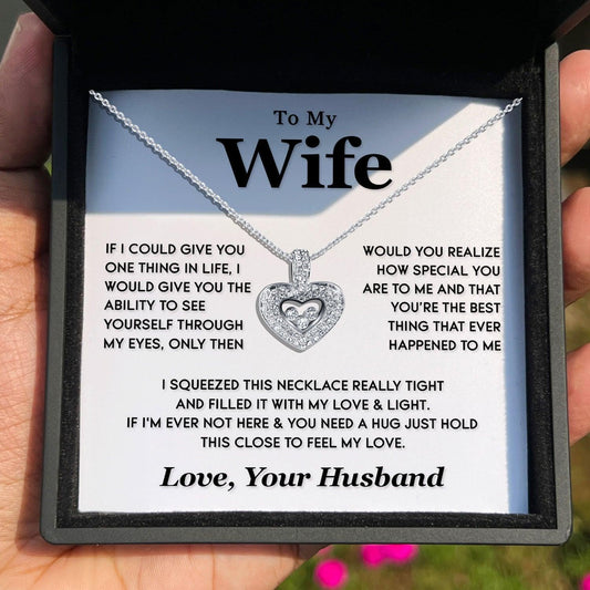 AllGifting, Floating Heart Necklace, Wife Gift Pendant Jewelry, Card6